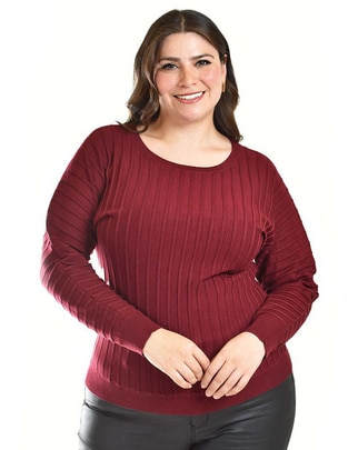 Suéter cuello redondo para mujer Suéter cuello redondo para mujer