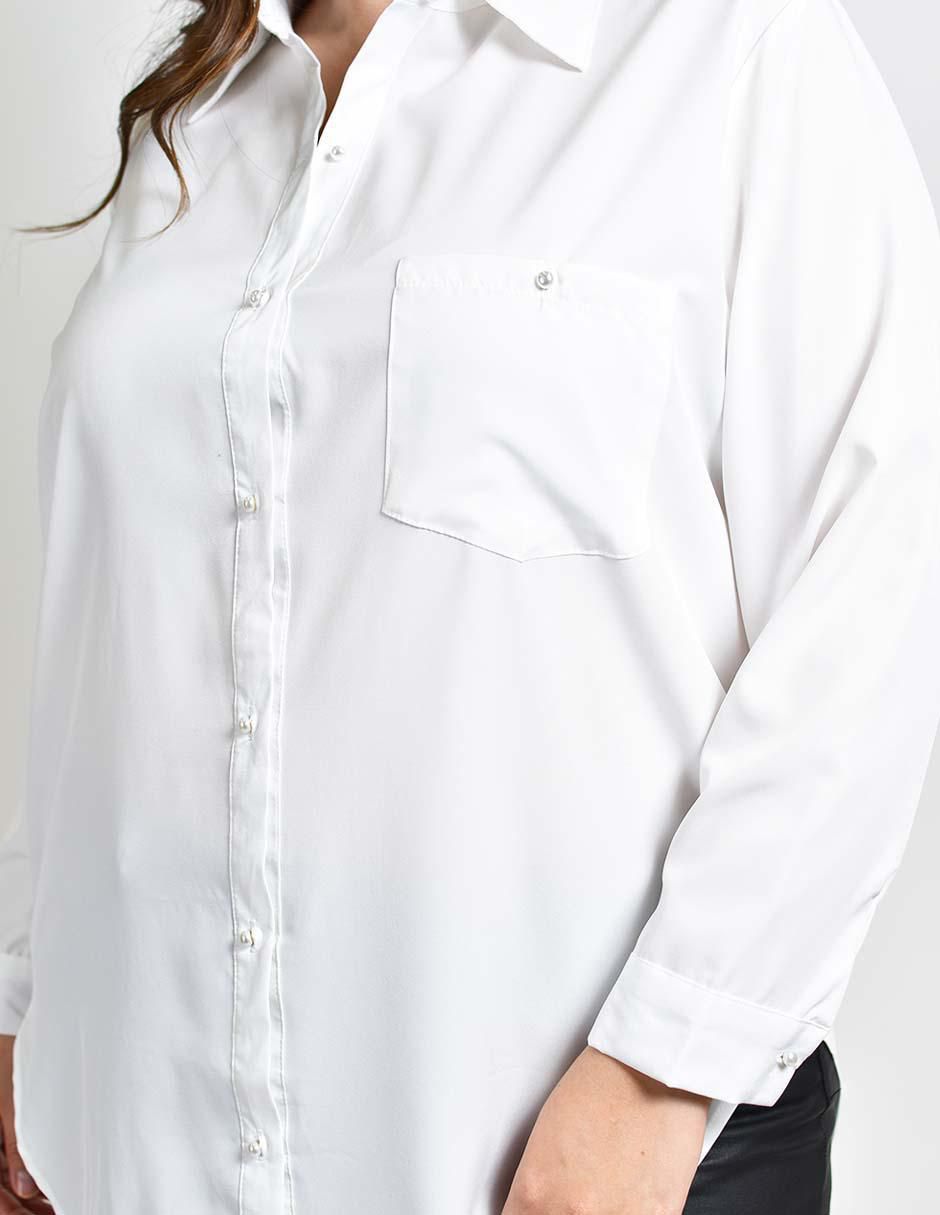 Blusa camisera manga larga para mujer 10