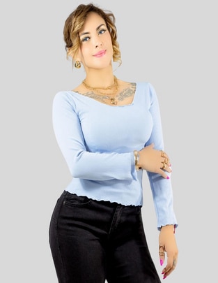 Blusa Malabis manga larga para mujer