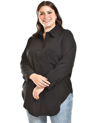 Blusa camisera manga larga para mujer 1