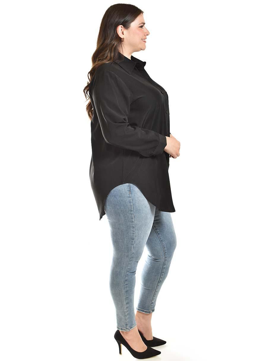 Blusa camisera manga larga para mujer 8
