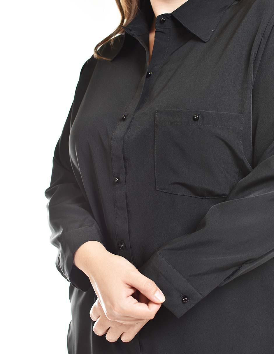 Blusa camisera manga larga para mujer 10