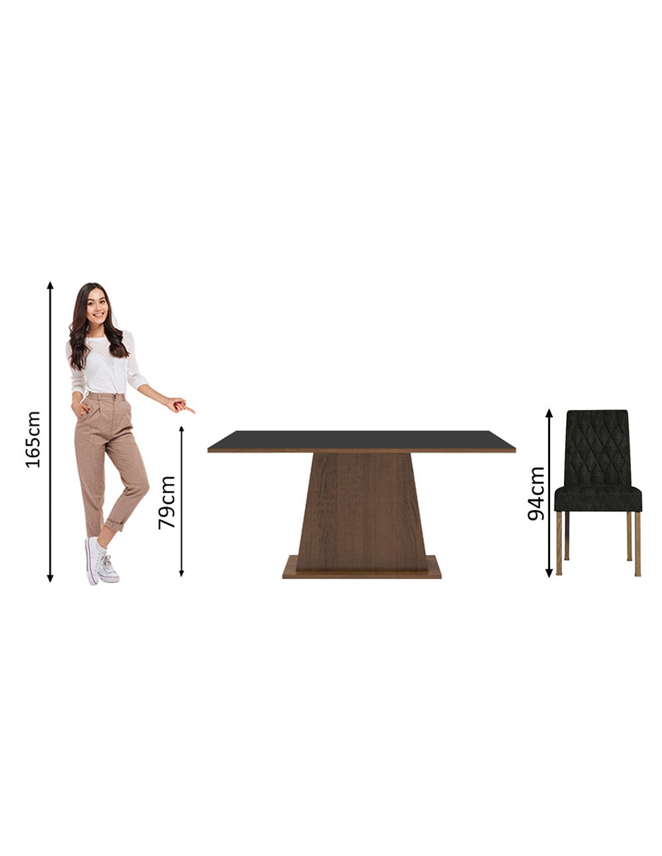 Comedor Britney Madesa para 6 personas
