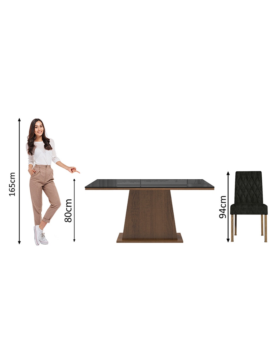 Comedor Aryeli Madesa para 4 personas