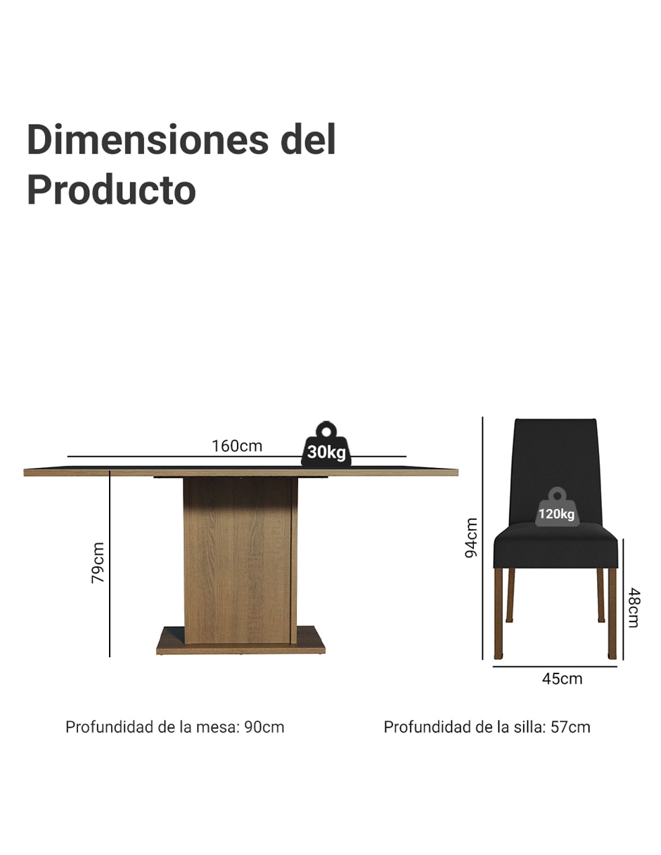 Comedor Patricia para 6 personas 11