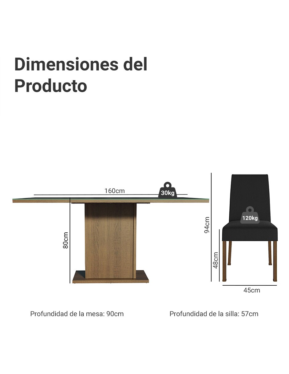 Comedor Alexis para 6 personas 9