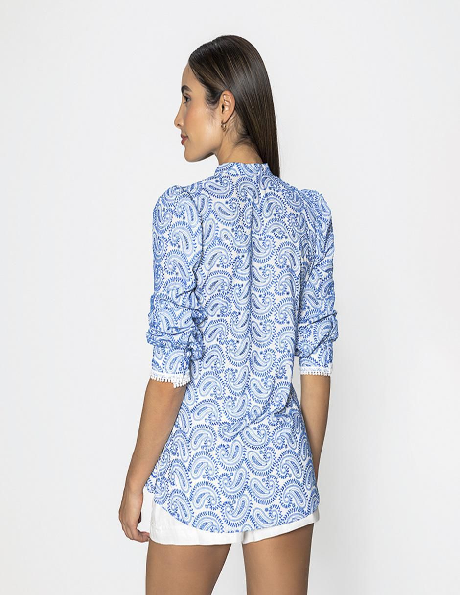 Blusa Studio F manga larga para mujer