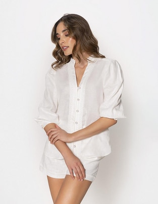 Blusa Studio F manga 3/4 para mujer