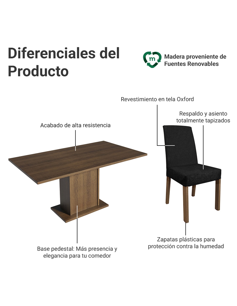 Comedor renata para 6 personas 7