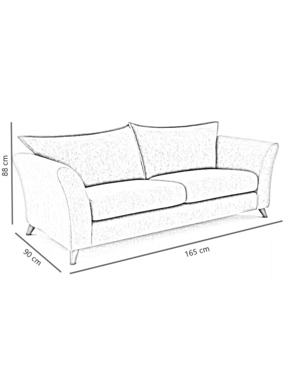 Love seat Tara de lino 4