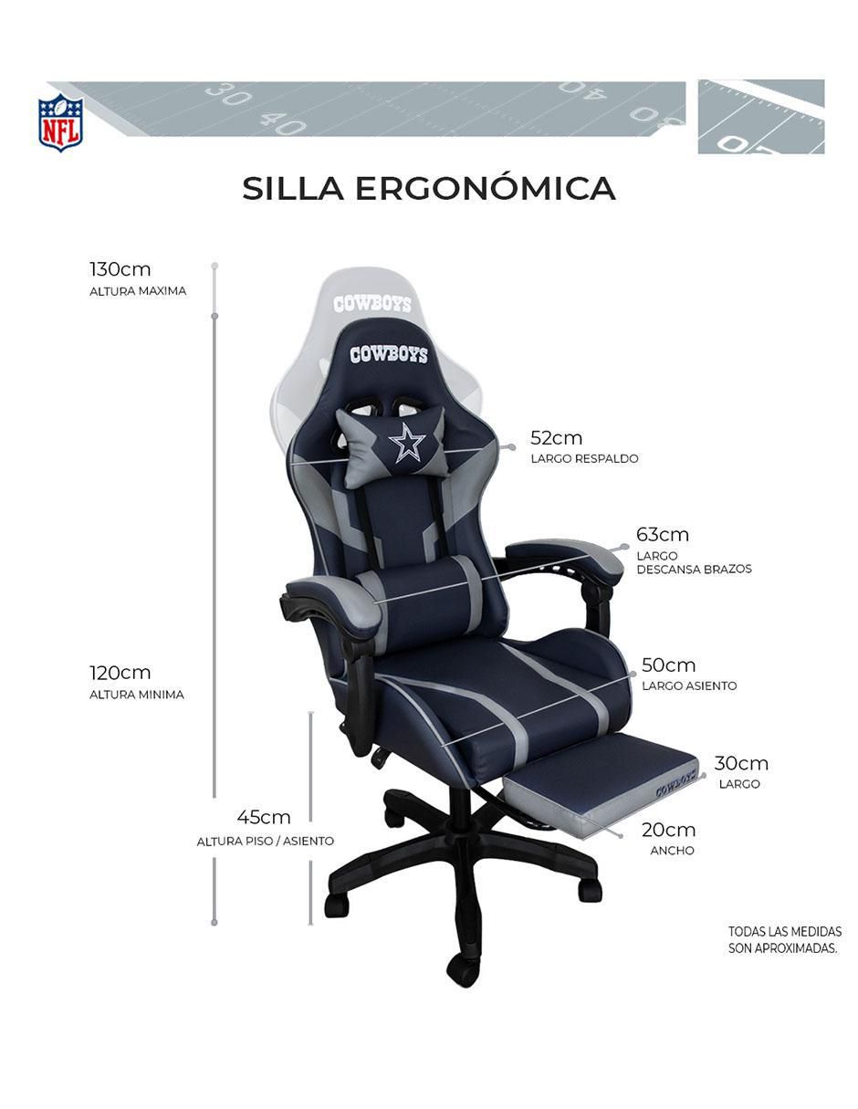 Silla gamer Dallas Cowboys 8