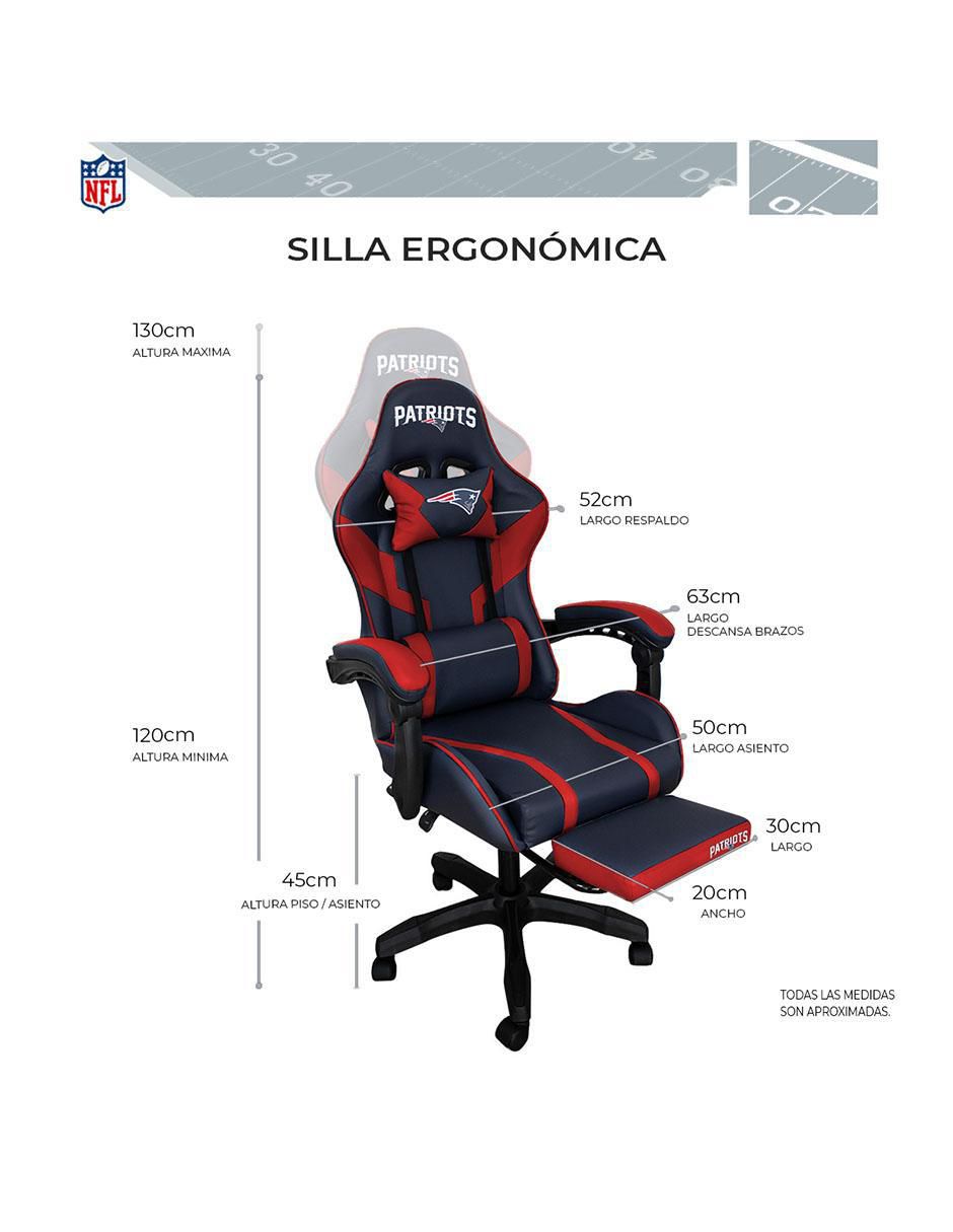 Silla gamer New England Patriots 8