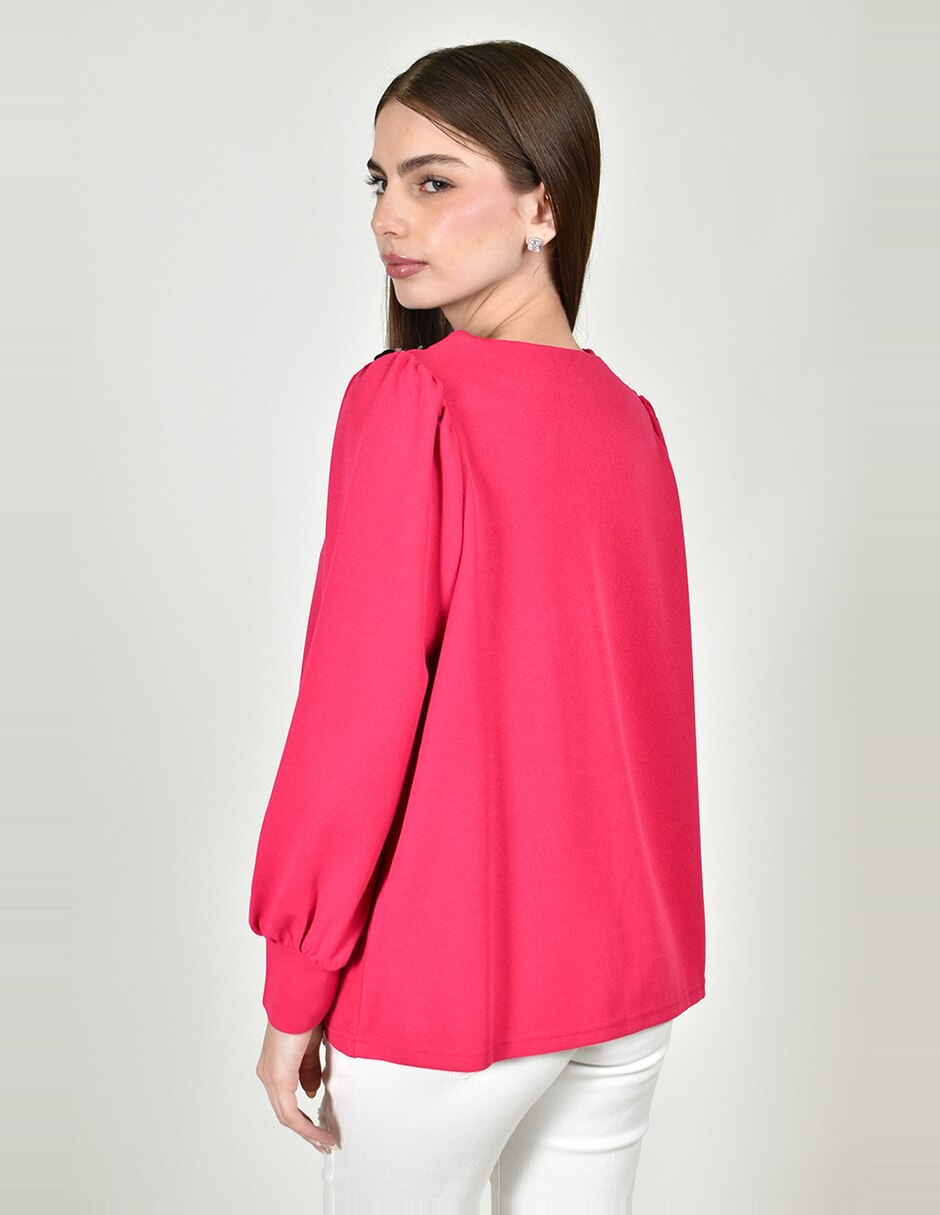Blusa manga larga para mujer 7