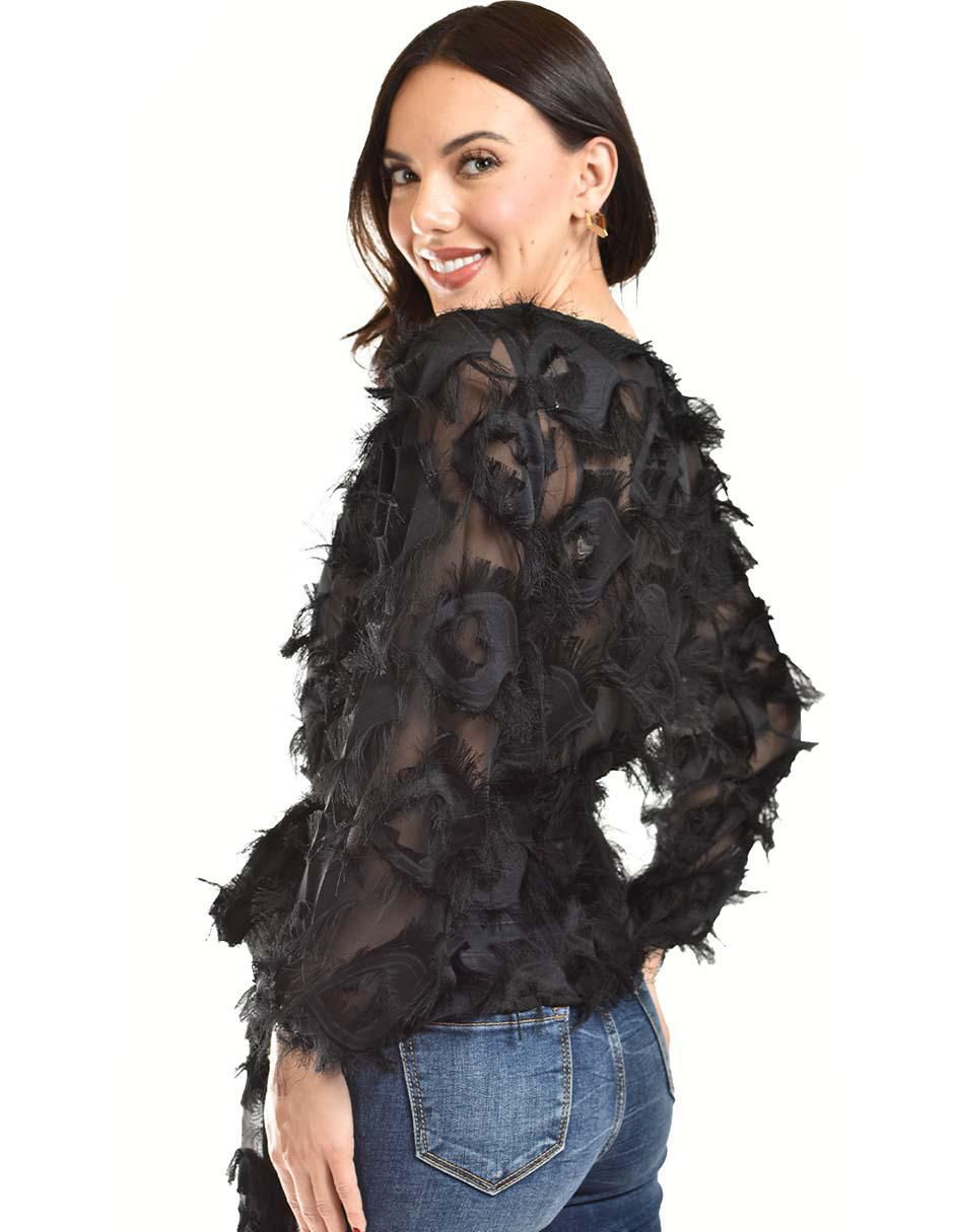 Blusa manga larga para mujer
