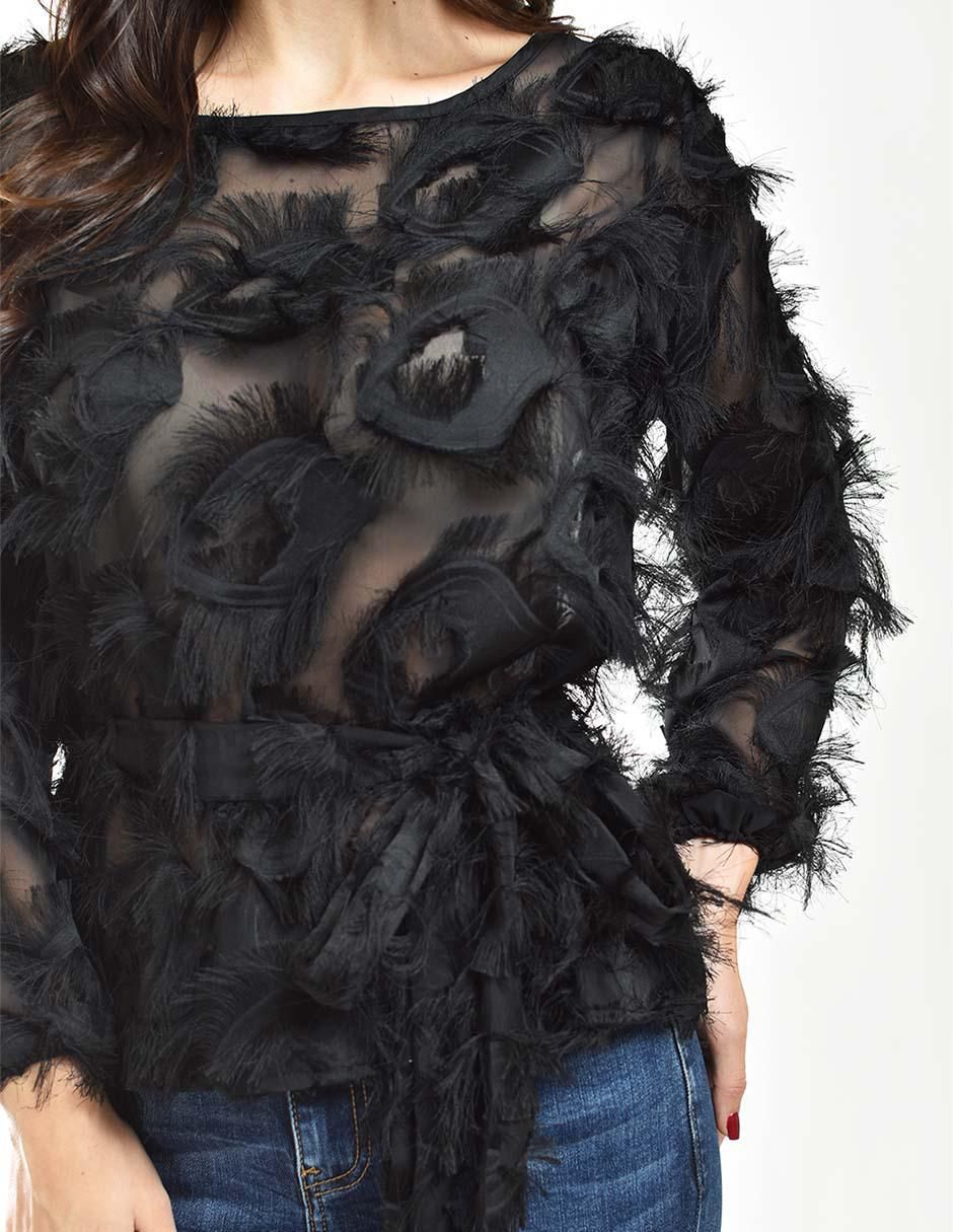 Blusa manga larga para mujer