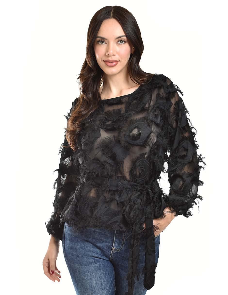 Blusa manga larga para mujer