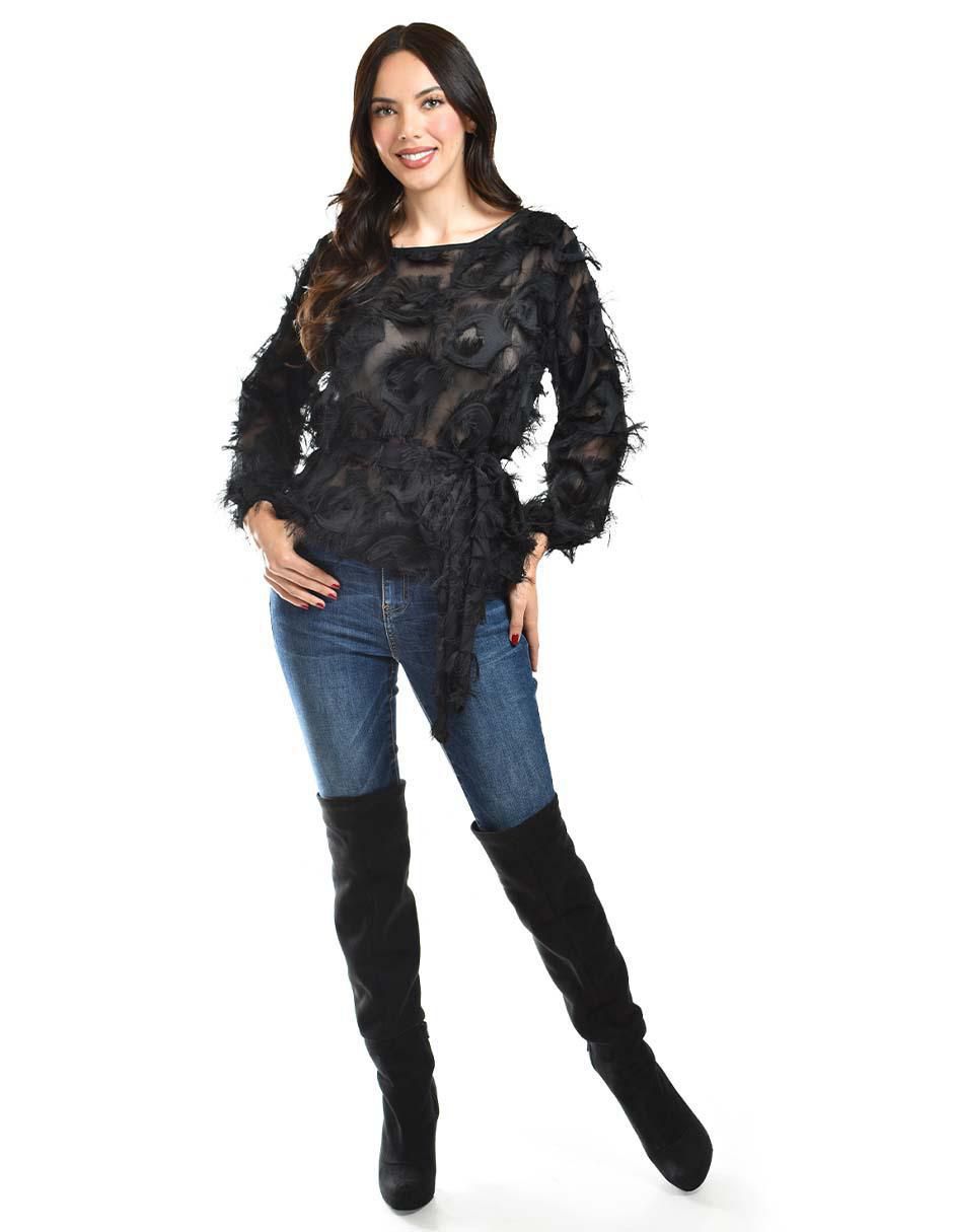 Blusa manga larga para mujer 6
