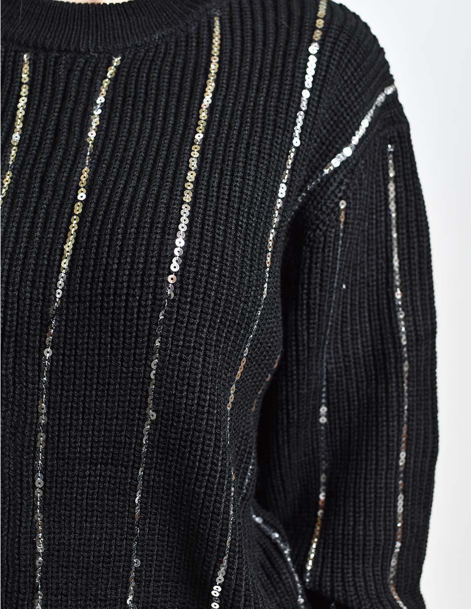 Suéter cuello redondo para mujer 4