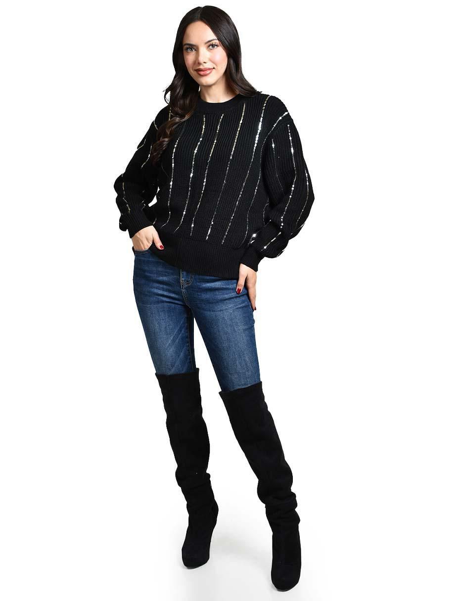 Suéter cuello redondo para mujer 3