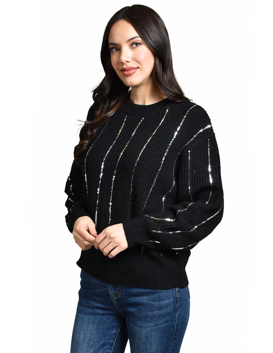 Suéter cuello redondo para mujer 2