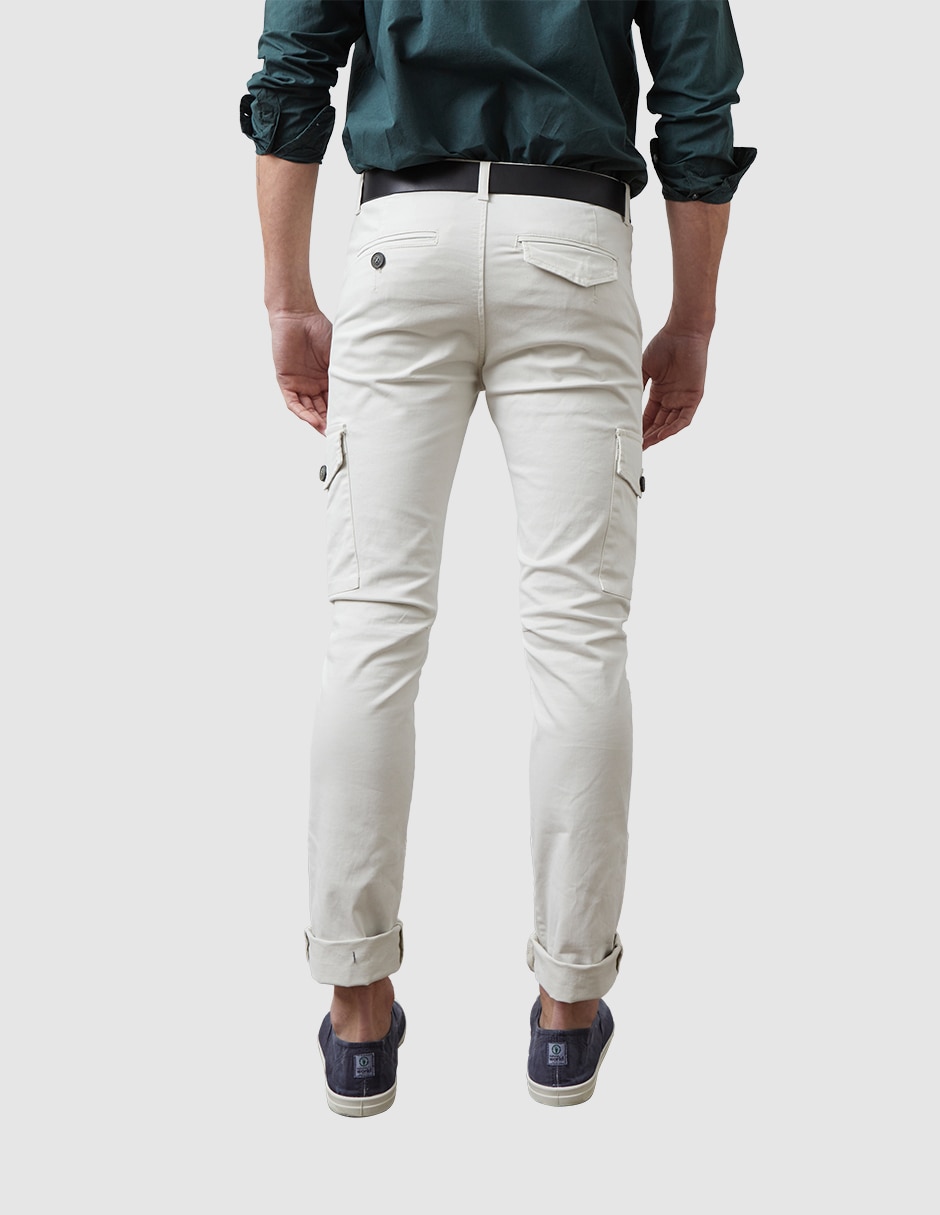 Pantalón casual slim Altonadock de algodón para hombre