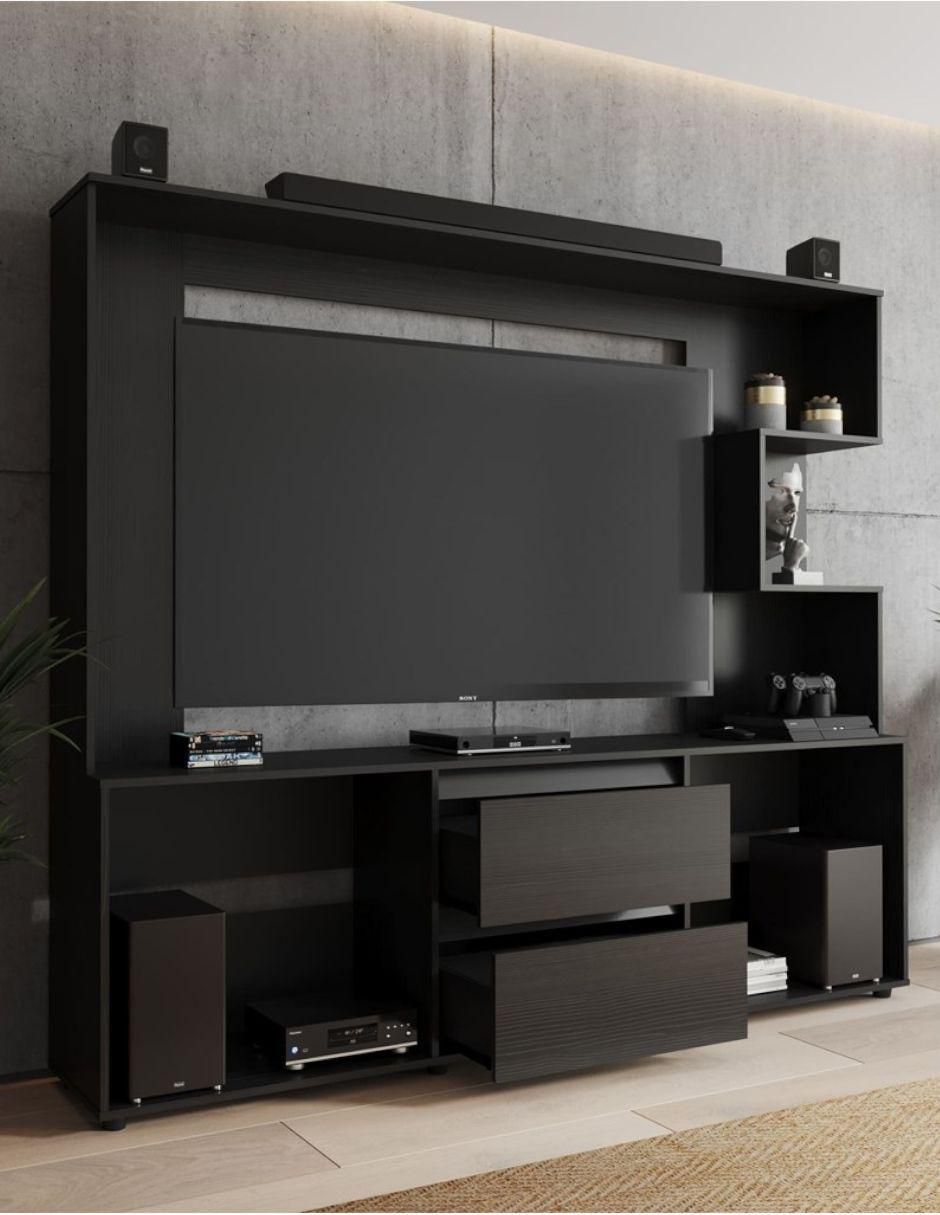 Mueble de TV armable de madera 5
