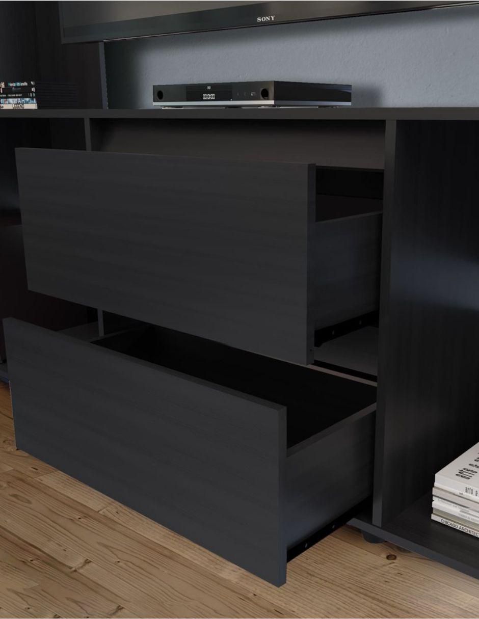 Mueble de TV armable de madera 6