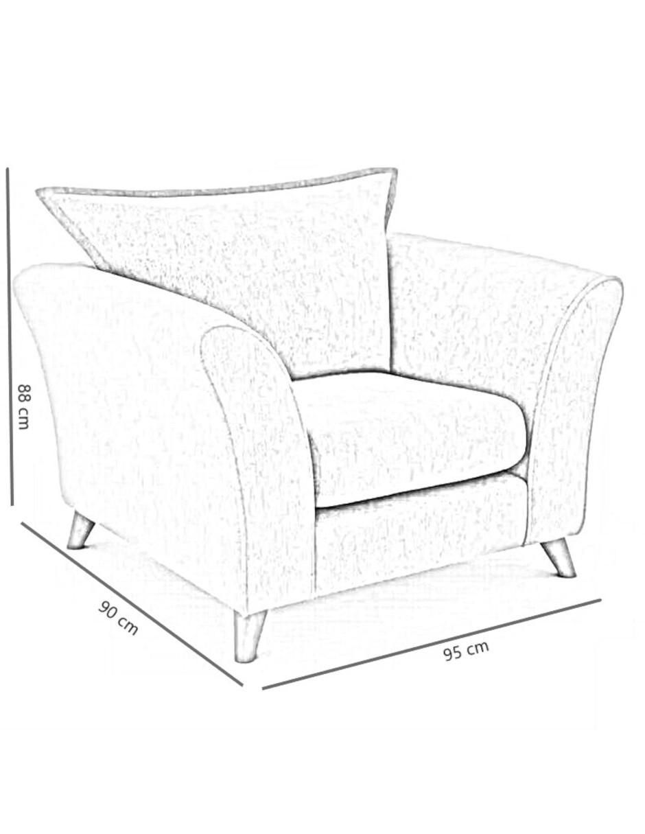 Sillón Tara de lino 4