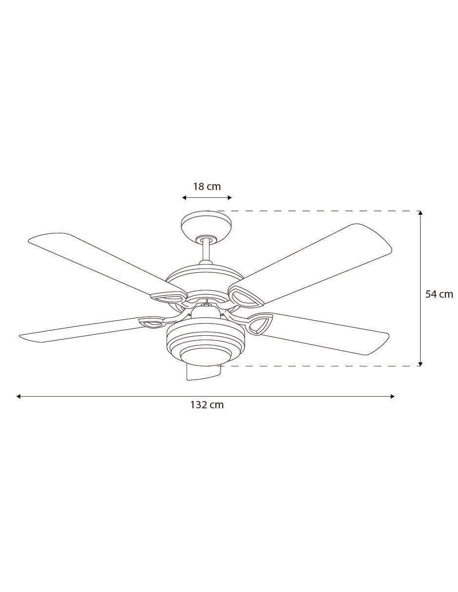 VENTILADOR DE TECHO JANEIRO, CHOCOLATEM
