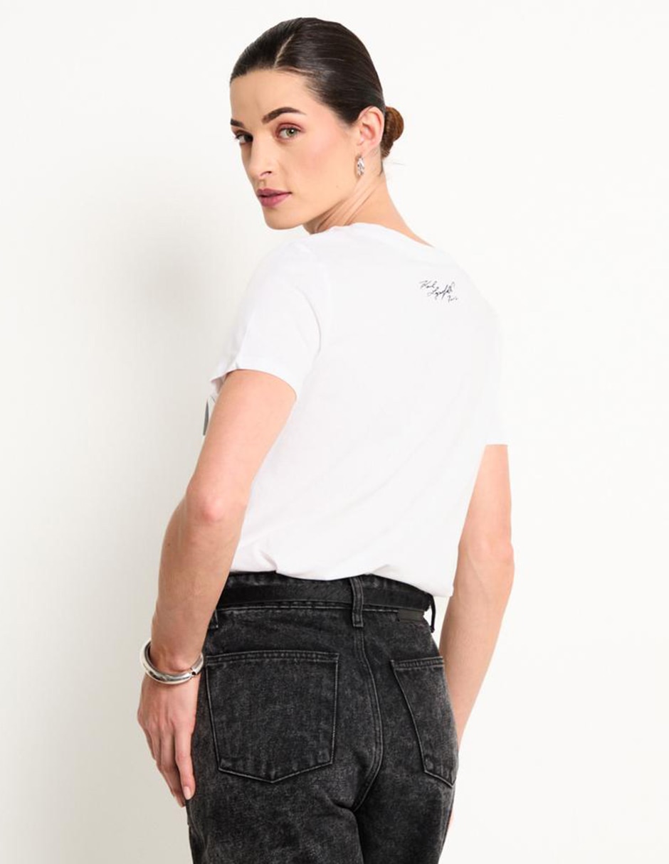 Playera manga corta cuello redondo para mujer 2