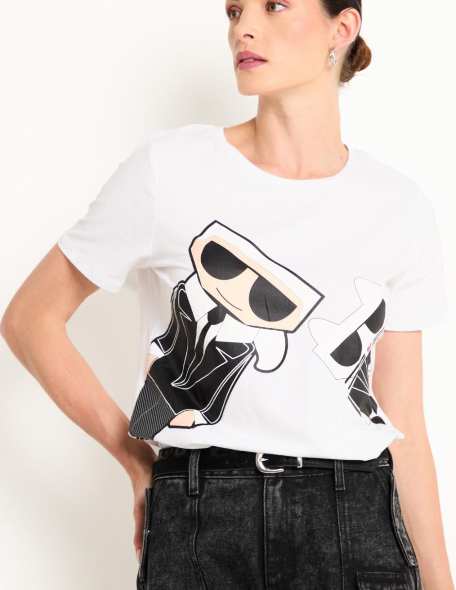 Playera manga corta cuello redondo para mujer 4