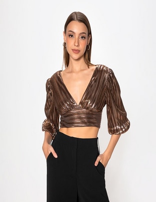 Blusa Studio F manga 3/4 para mujer