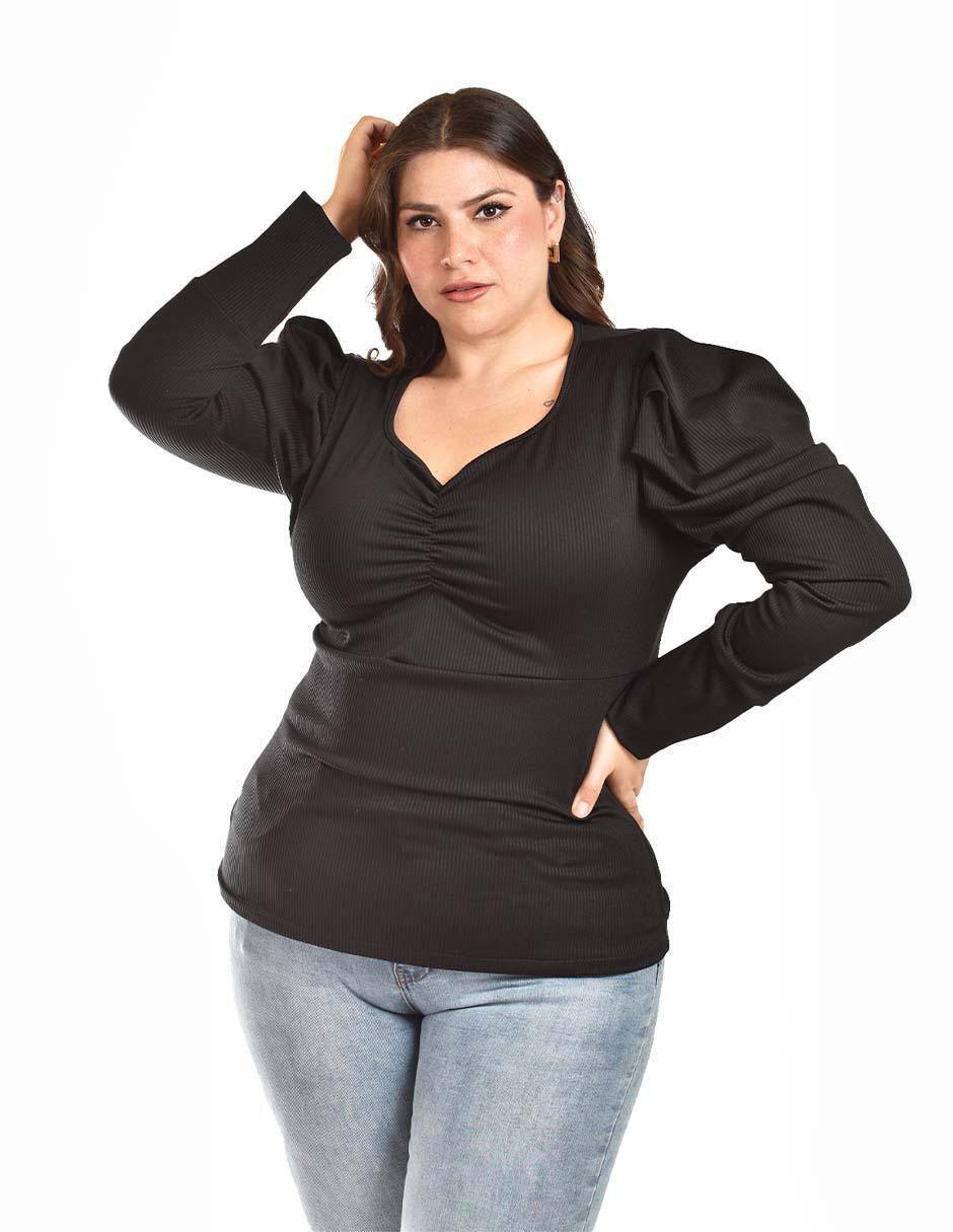 Blusa manga larga para mujer 4
