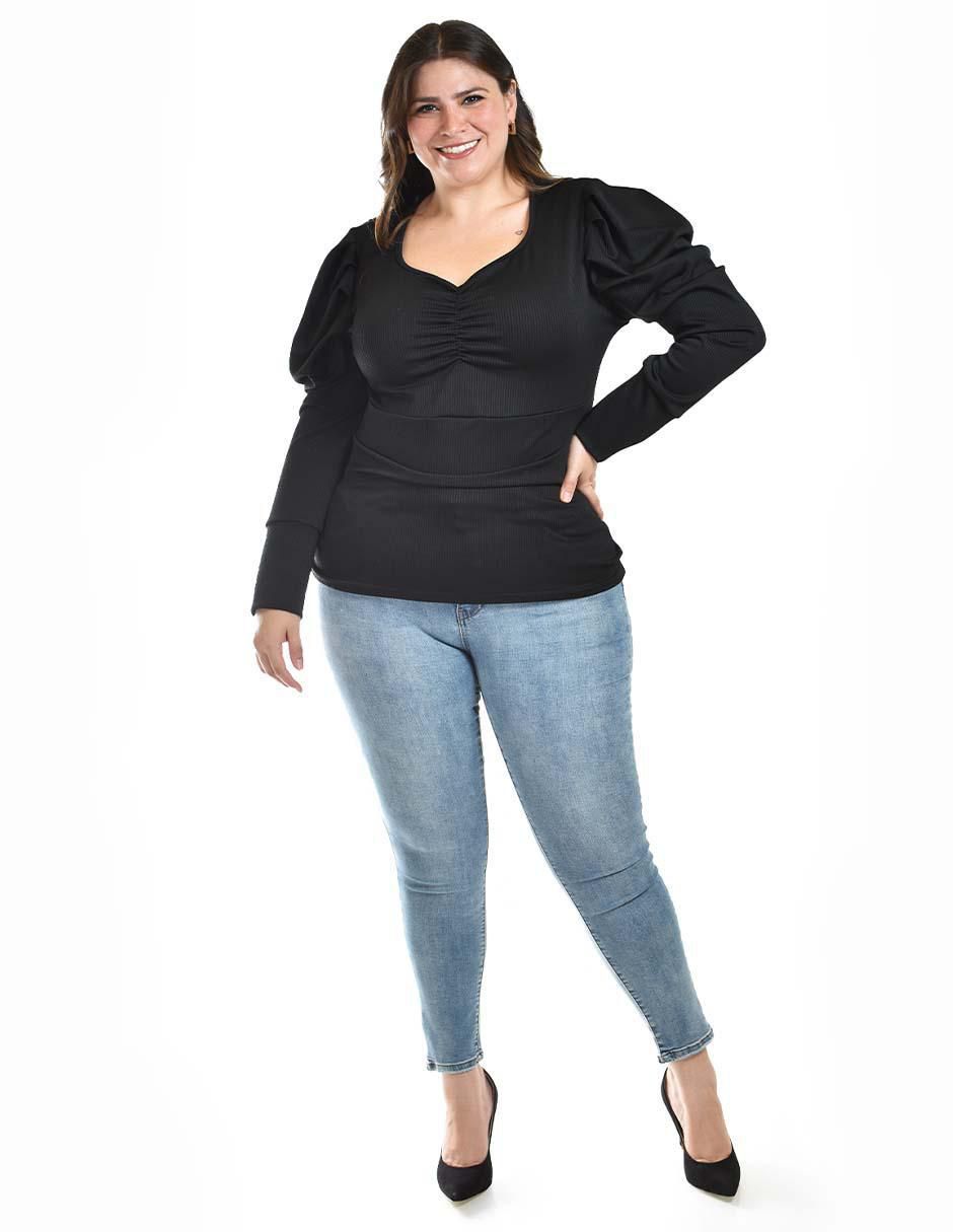 Blusa manga larga para mujer 5