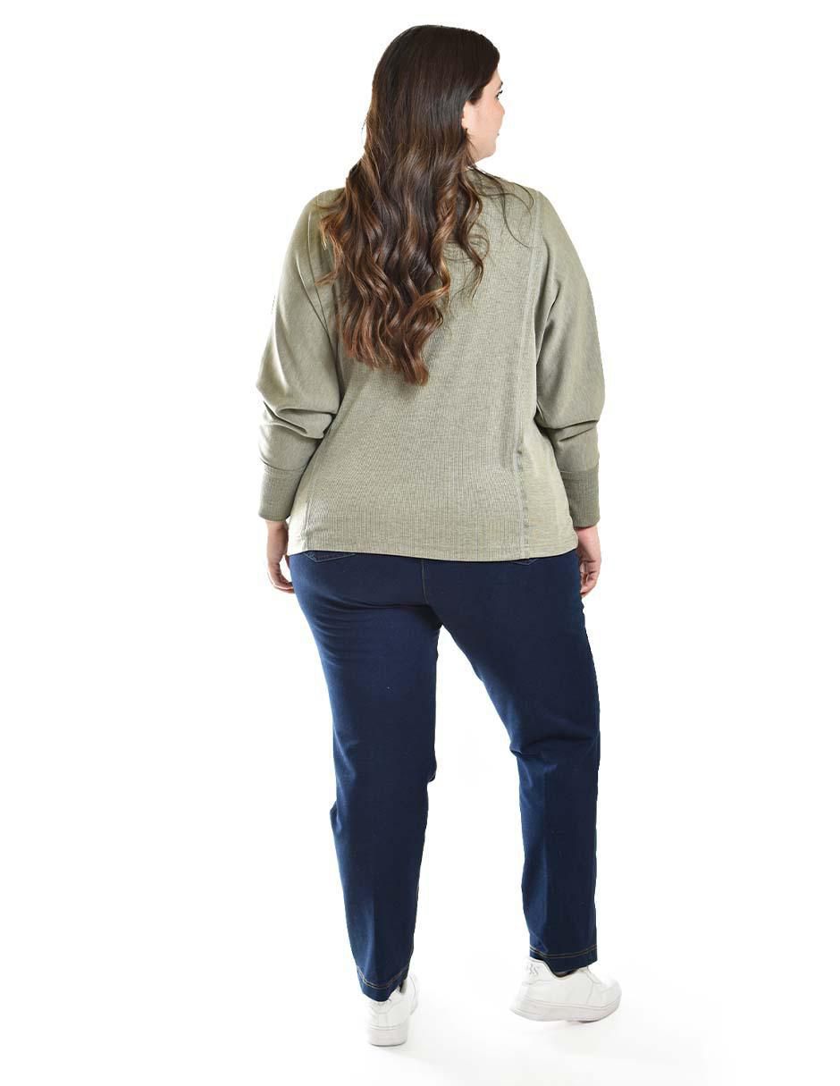 Blusa manga larga para mujer