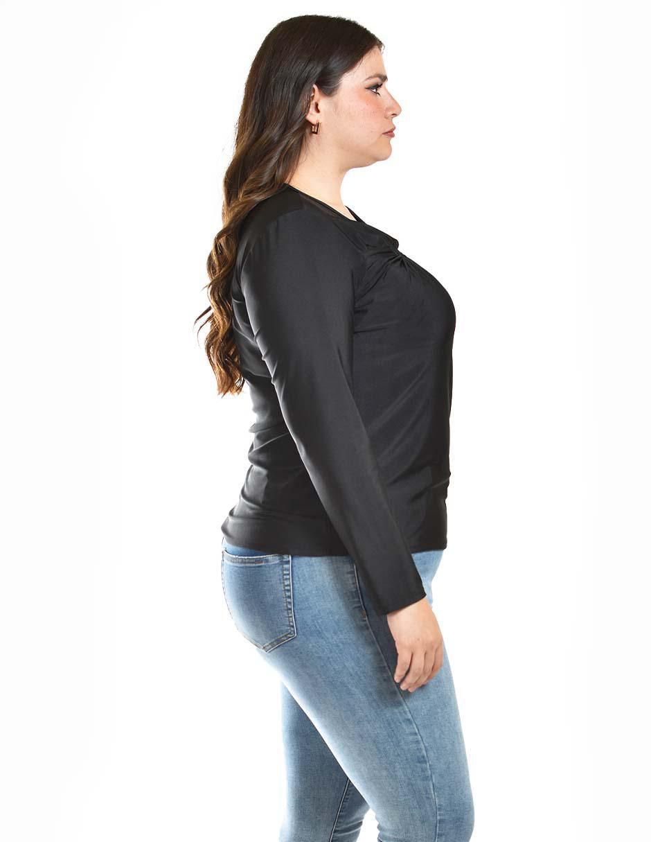 Blusa manga larga para mujer