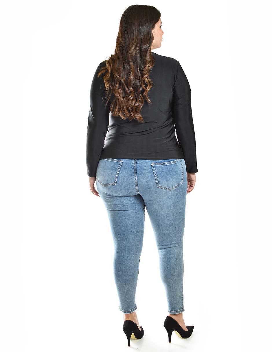 Blusa manga larga para mujer