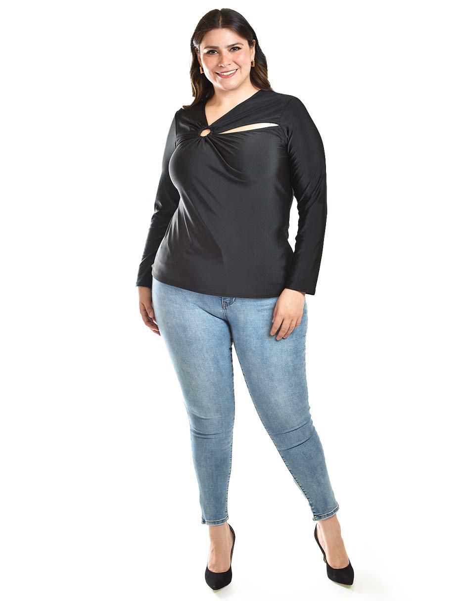 Blusa manga larga para mujer