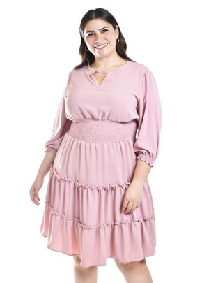Vestido a la rodilla casual para mujer