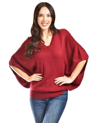 Suéter cuello V para mujer