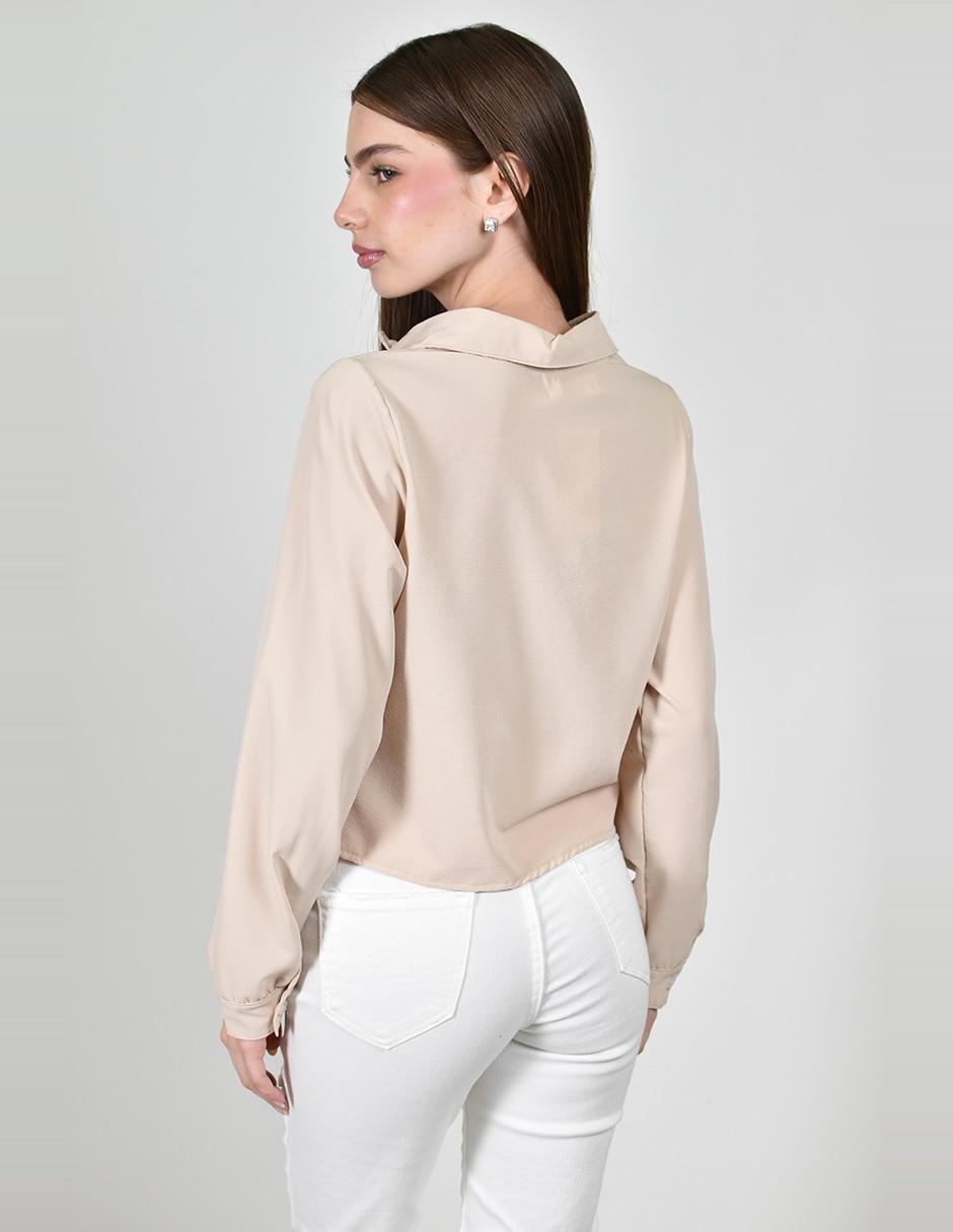 Blusa manga larga para mujer 8