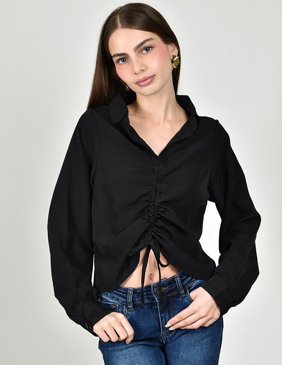 Blusa Roman Fashion manga larga para mujer