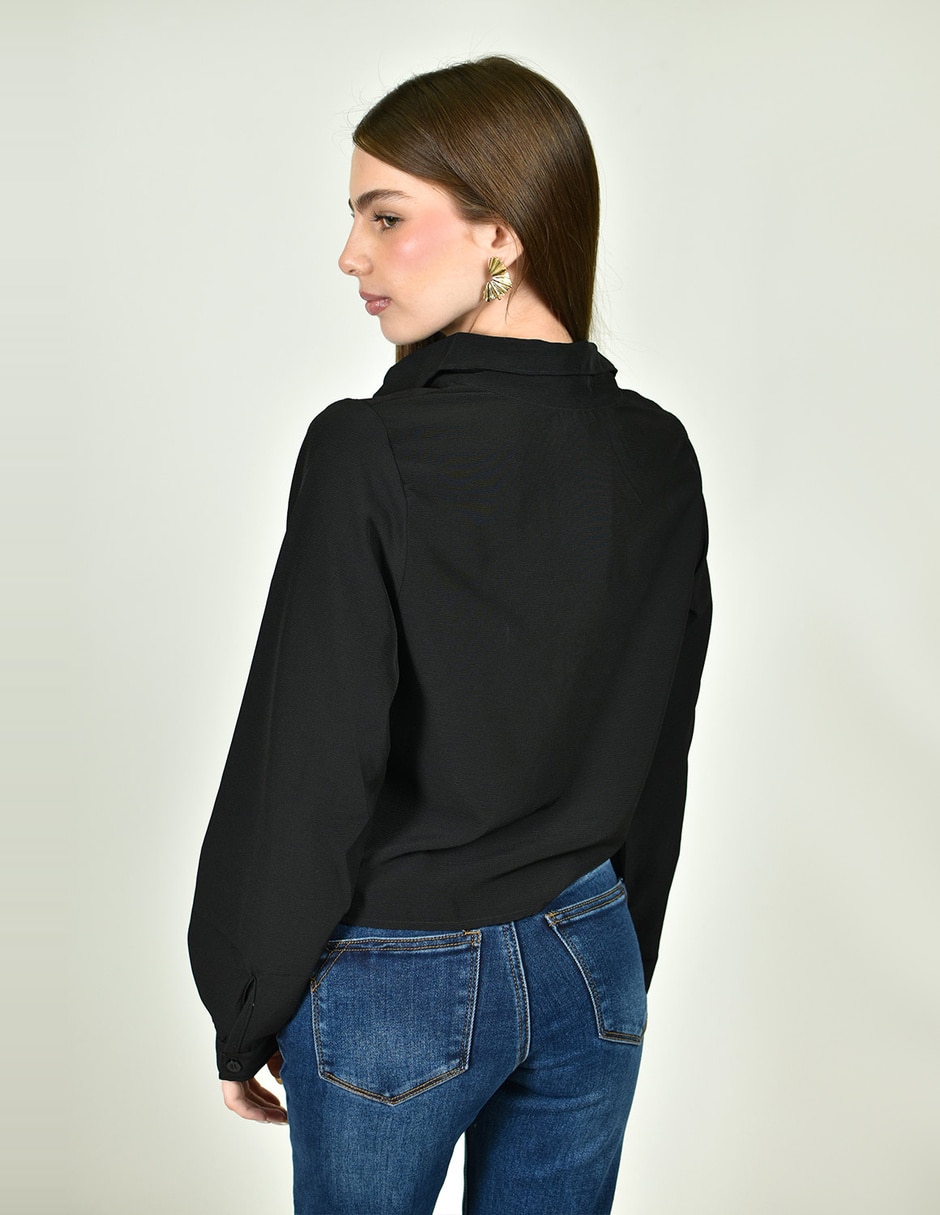 Blusa Roman Fashion manga larga para mujer