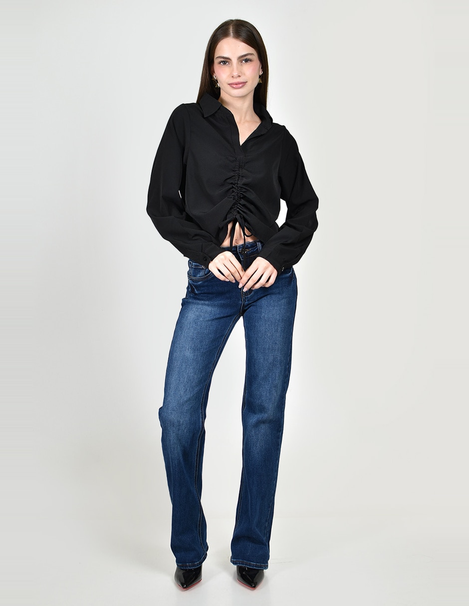 Blusa Roman Fashion manga larga para mujer
