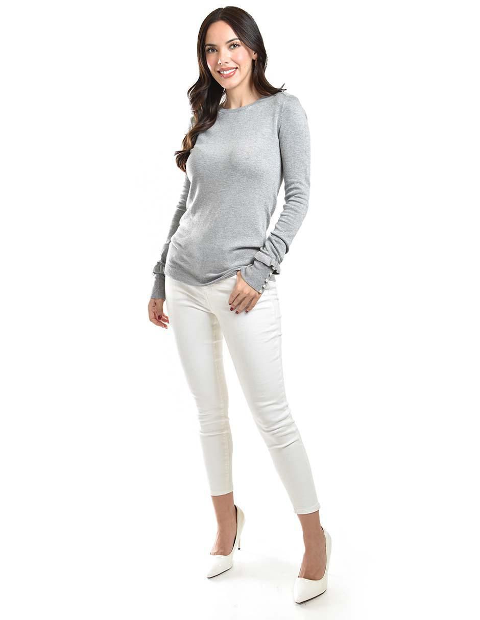 Suéter cuello redondo para mujer 5