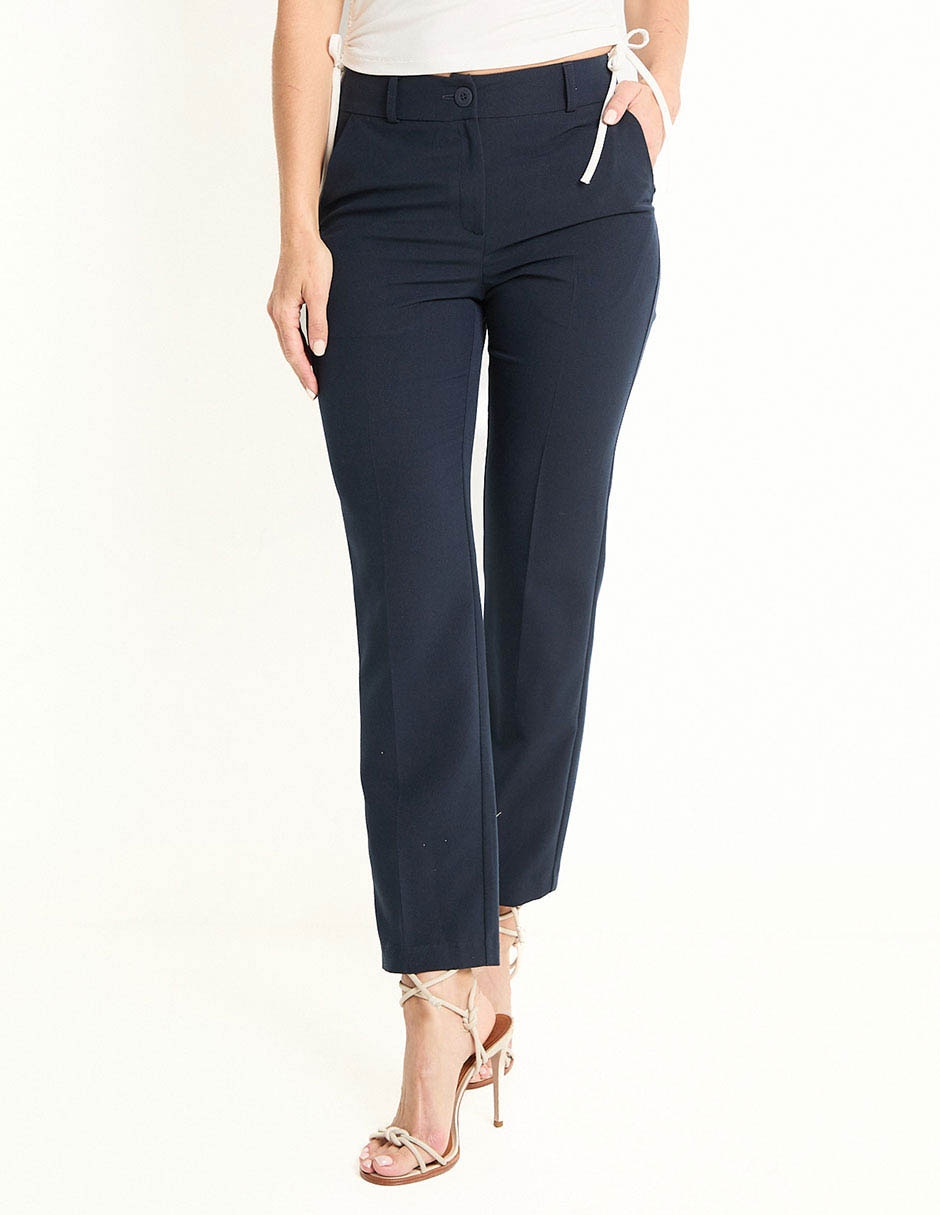 Pantalón de vestir straight para mujer Pantalón de vestir straight para mujer