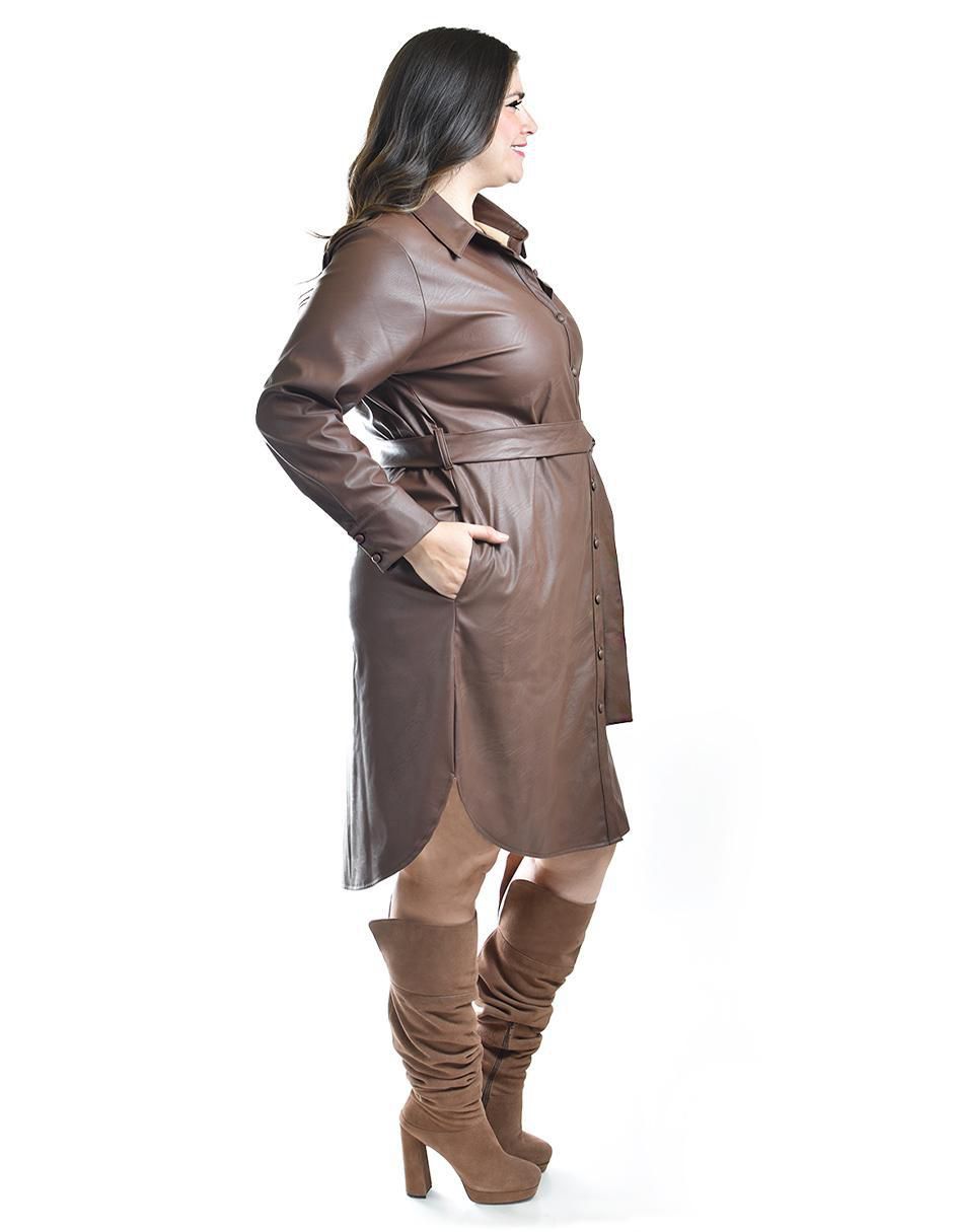 Vestido arriba rodilla casual para mujer 4