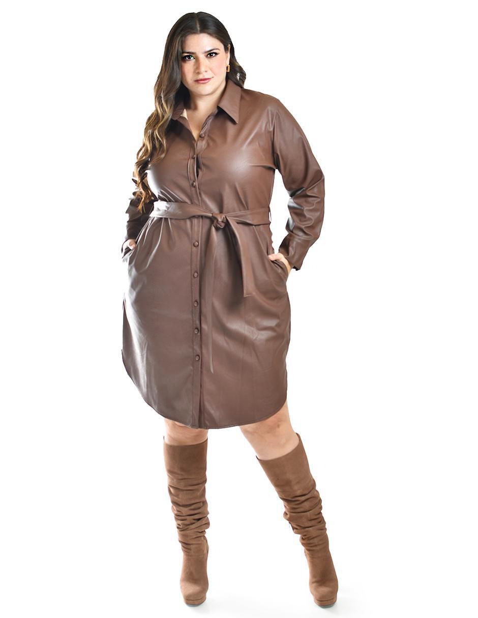 Vestido arriba rodilla casual para mujer 2