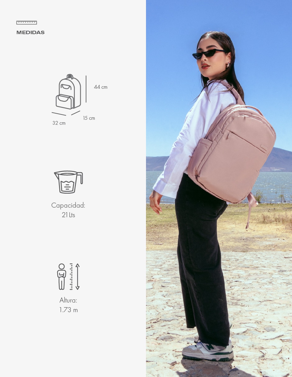 Mochila con portalaptop Dott impermeable unisex 6