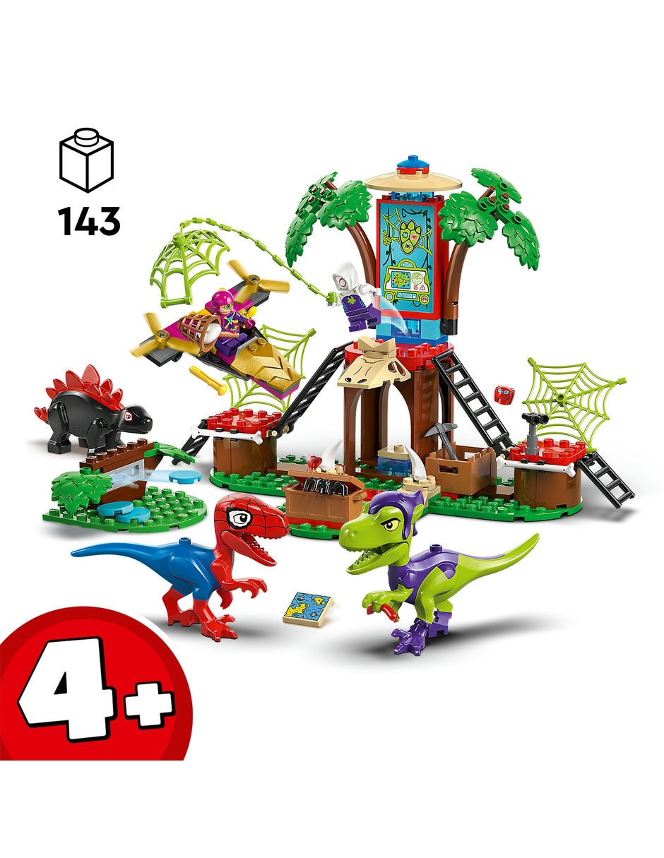 Spidey and His Amazing Friends Spidey Y Gobby: Batalla De Raptores En La Base De La Casa Del Árbol 11200 Marvel 2